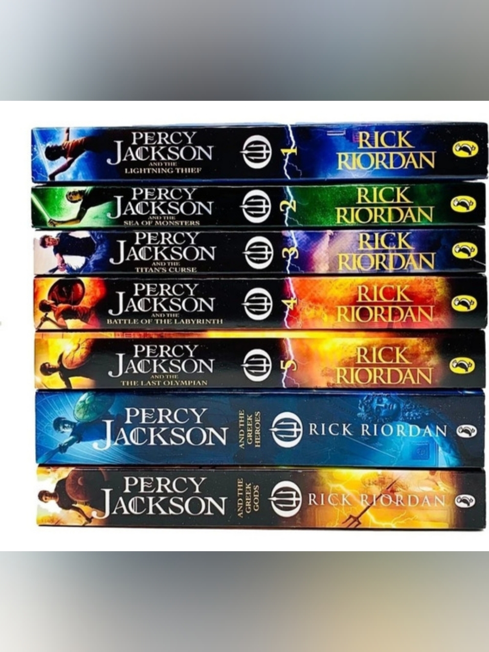 Percy Jackson and the Olympians series 4 Out Of 7 -Book Set Rick Riordan